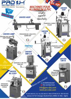 MACHINES ALUMINIUM & PVC